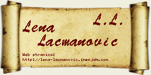 Lena Lacmanović vizit kartica